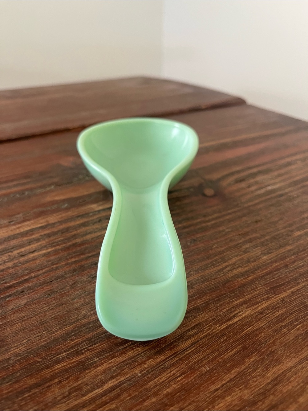 Jadeite Green Ceramic Spoon Rest - Home Accents